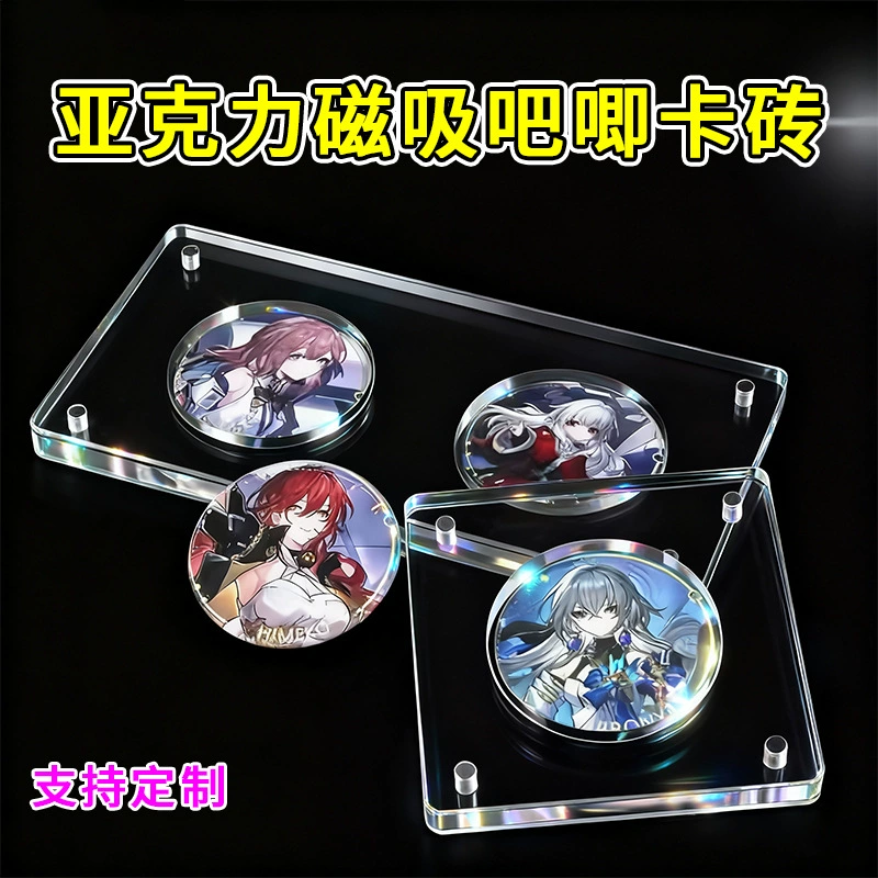 Acrylic transparent badge, stand, storage box