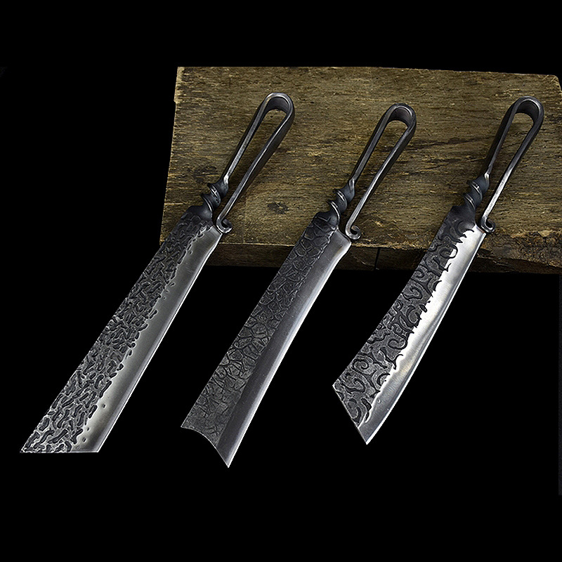 一体柴刀抖音同款手工锻打龙泉将器劈柴伐木刀户外开路野营用刀