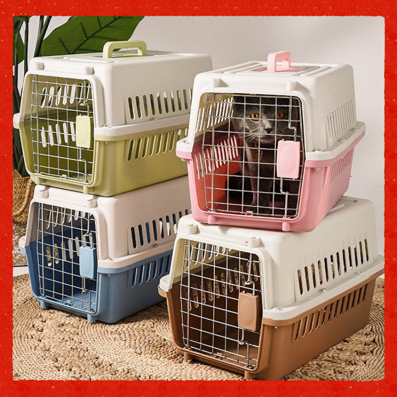 Standard Flight Case for Cats and Dogs, Travel Box for Medium-Sized Dogs and Cats, Car Flight Case for Cats, Special Clearance Sale