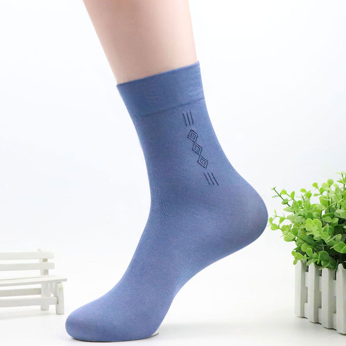 Men's summer ultra-thin mid-calf ice stockings deodorant sweat-absorbent breathable Pearl velvet stockings thin socks men's socks wholesale