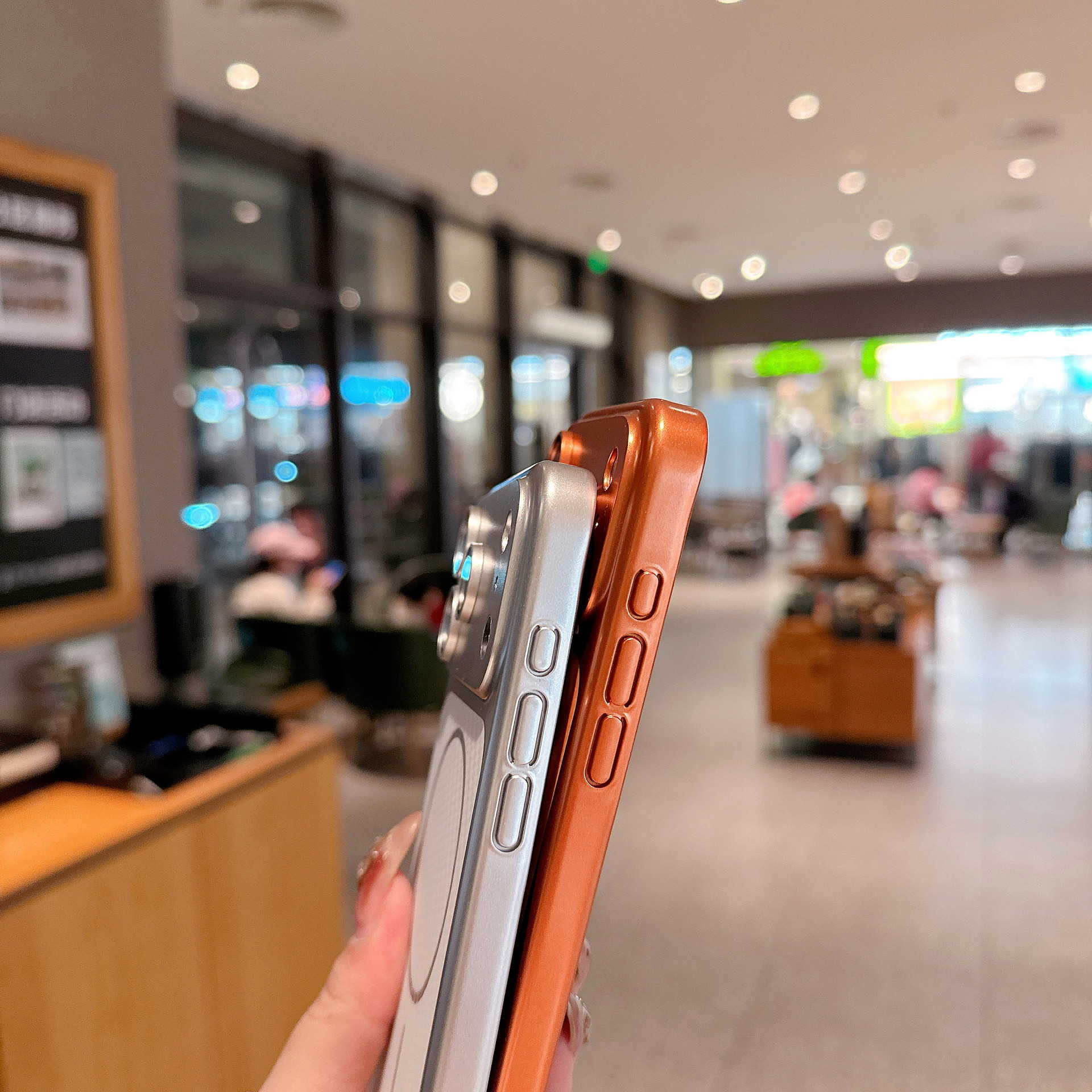 Funda Magnética de Fibra de Carbono para Teléfono iPhone 17 Pro Max 16 15 Anticaídas
