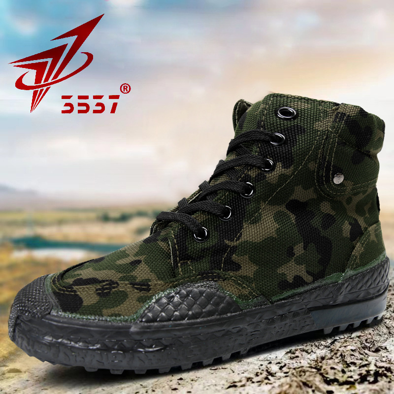 3537 Genuine Liberation Shoes, High-top Men's and Women's Construction Site Wear-resistant Labor Shoes, Labor Protection Rubber Shoes, Outdoor Breathable Hiking Shoes