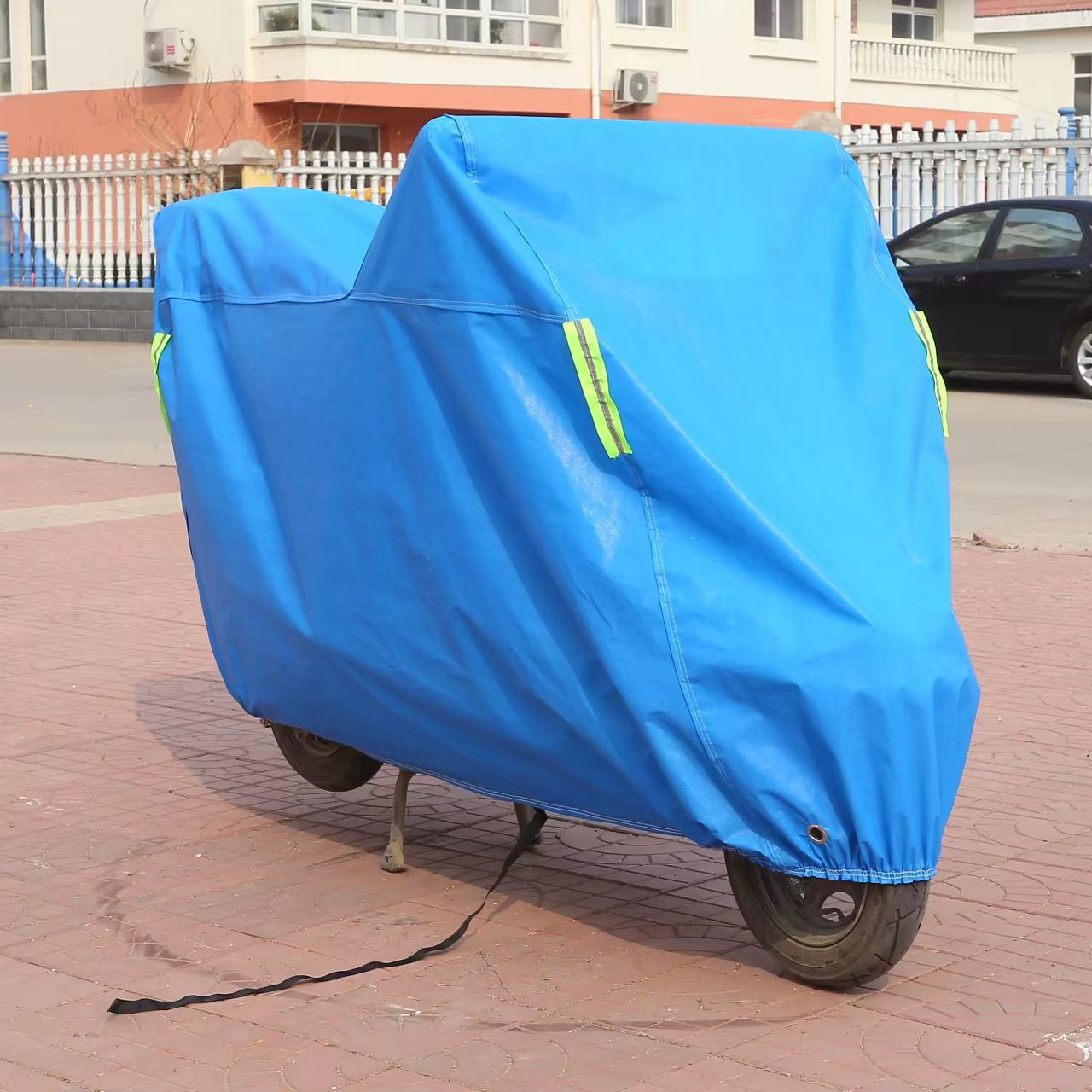 Cuatro estaciones general grueso cubierta solar lluvia nieve marea cubierta de niebla cubierta de polvo motocicleta ropa eléctrica cubierta de automóvil de batería