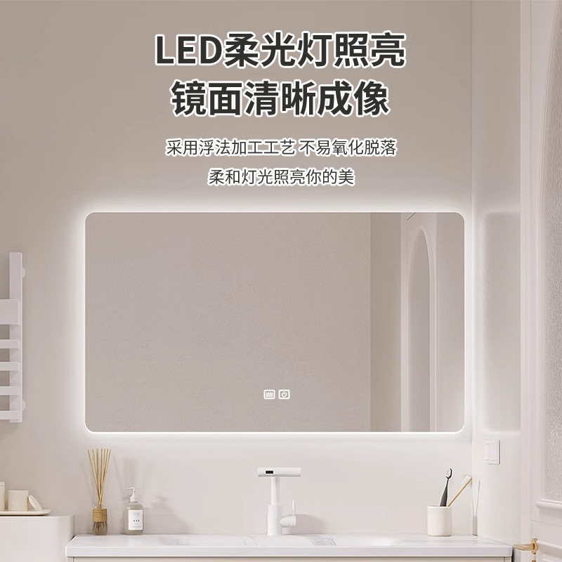 Cream Style Bathroom Cabinet Ceramic Integrated Wash Basin Bathroom Washstand Smart Bathroom Washstand Combination E18