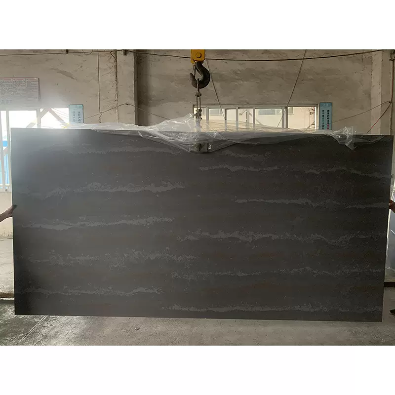 工厂加工 人造石石英石鱼肚黑板材厨房台面/中岛定制