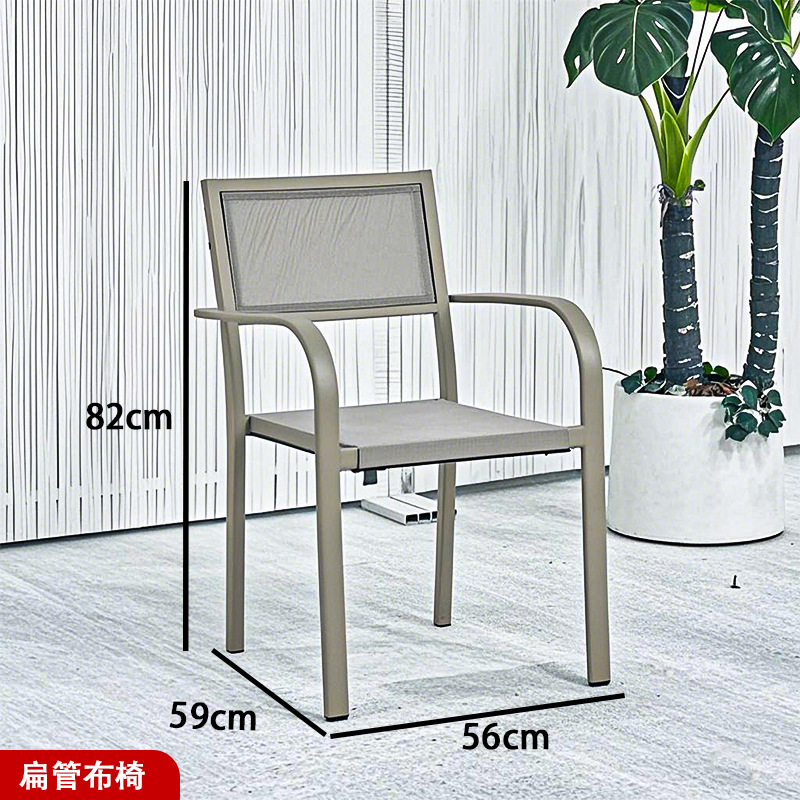 silla de caña de aluminio jardín terraza al aire libre silla de caña mesa al aire libre combinación de muebles al aire libre al por mayor interior