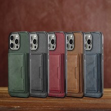 跨境适用iPhone17分体磁吸充电插卡卡包苹果16三星S25U手机壳