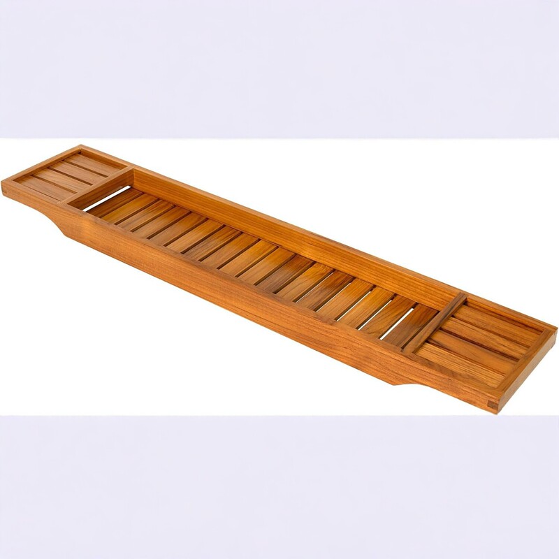 Factory In-Stock Small Bathtub Rack Bamboo Bath Phone Holder Household Bathtub Tray Storage Rack