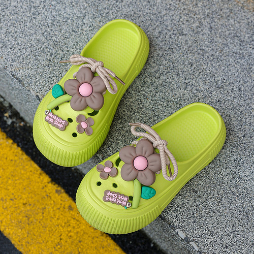 Summer 2025 New Amazon Temu Labeled Thick Sole Women's Anti-Slip Fashion Soft Sole Cartoon Strap Ladies Wholesale