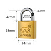 Yahuan Yahuan brand word -plated titanium -plated iron hanging lock -plated copper -plated all -copper core iron outdoor anti -theft