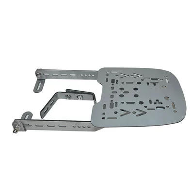 Motorcycle tail — Box Rack for Electric Vehicles - 201-stainless-steel-three-hole-extended-sheet-metal-bevel-support-25x25-tail-box-universal-plate