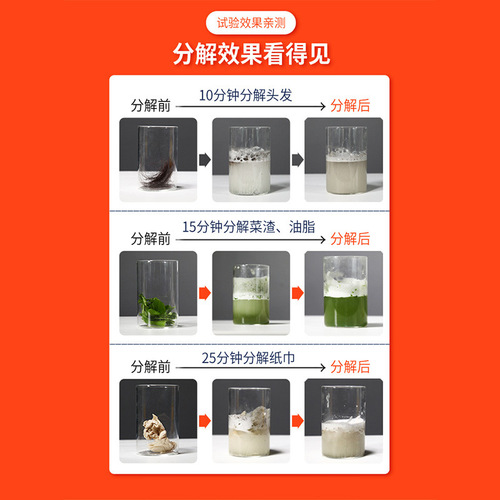 New product red earth pipe dredging agent bio-enzyme pipe unblocking granules upgraded formula supports drop shipping