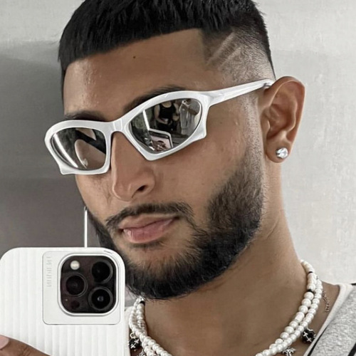 Cross-border sports cycling sunglasses  new stylish sunglasses irregular trendy street style INS glasses