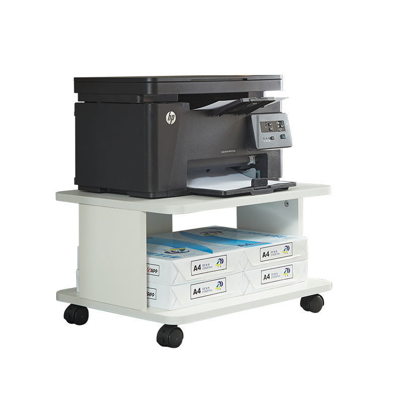 打印机置物架落地架子桌下复印机桌子放办公室支架移动放置收纳架