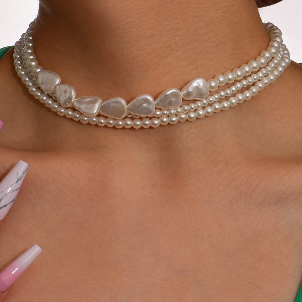 Fashion Geometric Alloy Beaded Womenu0027S Layered Necklaces 1 Piece