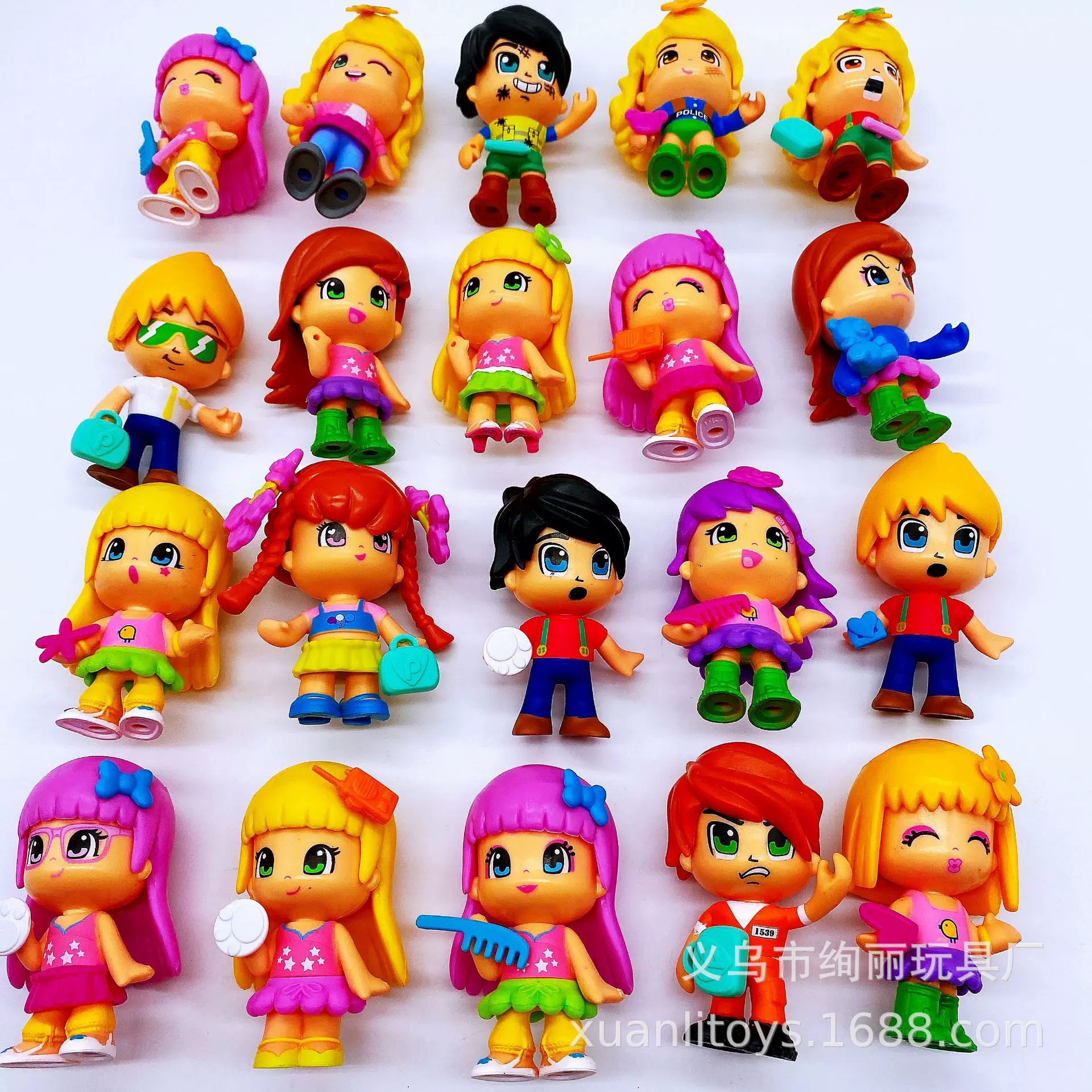 新款 西班牙双面娃娃 美少女拼装公仔玩具多款拼装人偶 外贸散货