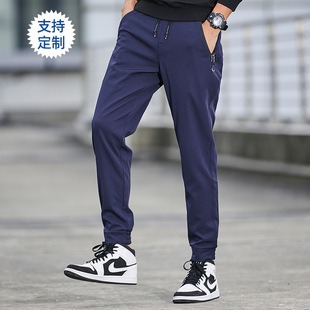 Outdoor light and breathable waterproof and dry pants men's summer waterproof elastic mountaineering pants pure color fast dry pants fishing pants