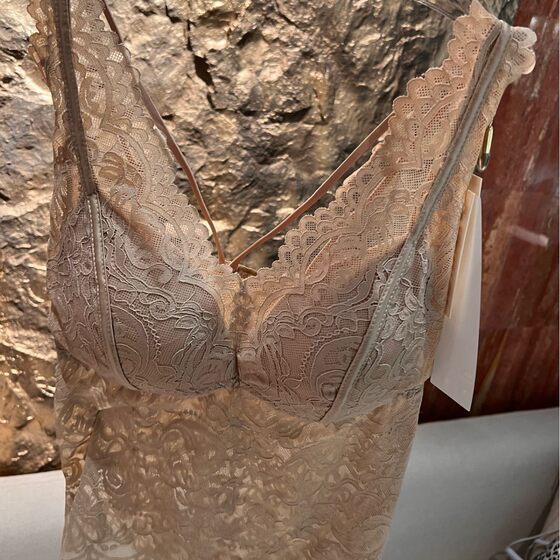 BEARWAWA Lace Lace Long Vest Chest Wrapping with Chest Pad Bottoming Anti-light Women's Fashion Underwear Bra