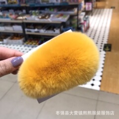 「芒犬」ヘアピン毛ヘアピン韓国の本物のウサギ毛かわいいヘアピンbbクリップネットの髪飾り