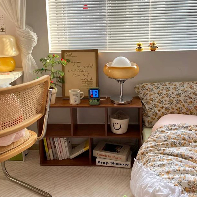 Прикроватная стойка для хранения сетки на полу красная тумбочка для кровати, шкаф для спальни на стене, низкий шкаф, витрина, простой книжный шкаф