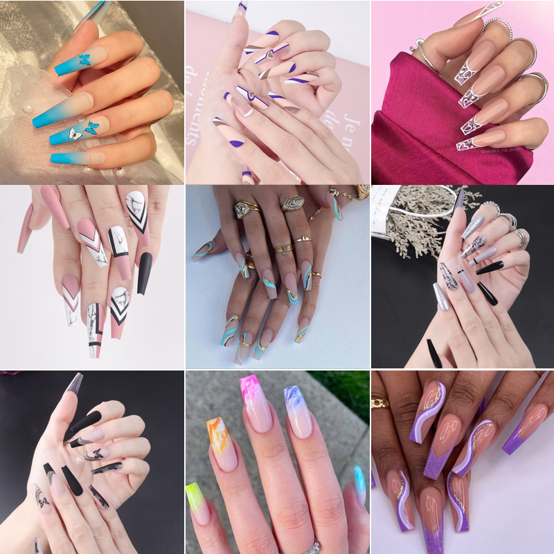O1 European and American Wear Armor Removable Foreign Trade Fake Nail Patch ins Ballet Nail Patch press on nails O1 European and American Wear Armor Removable Foreign Trade Fake Nail Patch ins Ballet Nail Patch press on nails