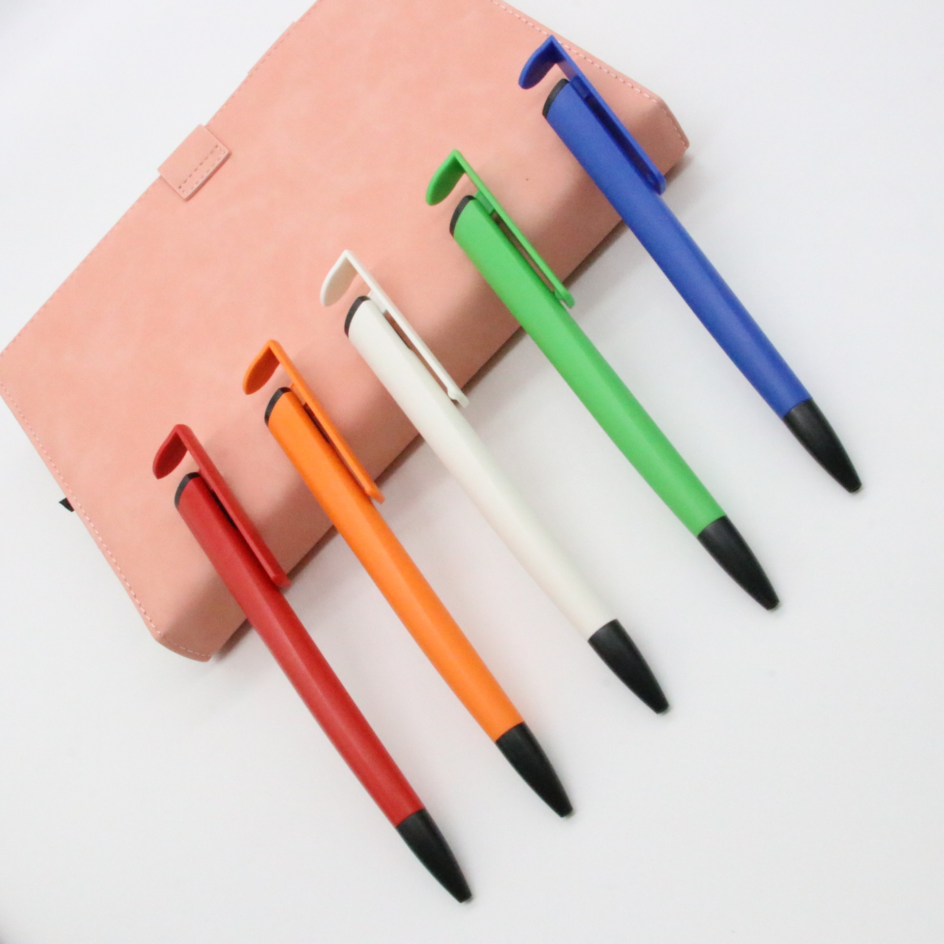 En línea popular creativo teléfono móvil titular pluma irregular bolígrafo de plástico nuevo papelería cuaderno especial pluma