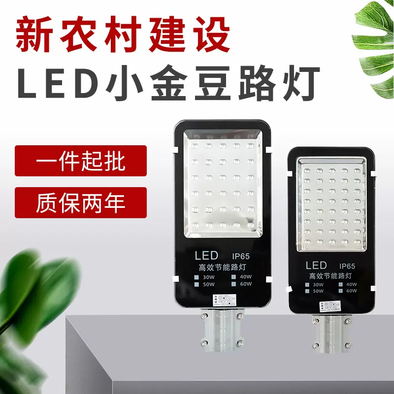 道路市政工程批发户外灯市电照明led灯小金豆新农村整灯路灯头