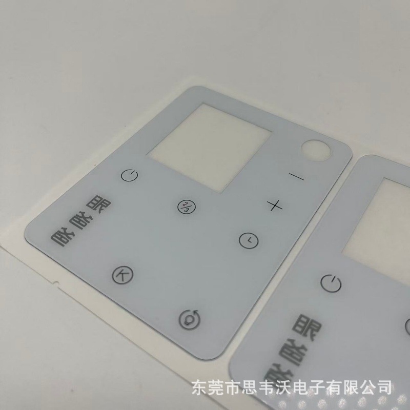 丝印亚克力面板台灯调节触控面板触摸式防刮花耐磨反面带高粘背胶
