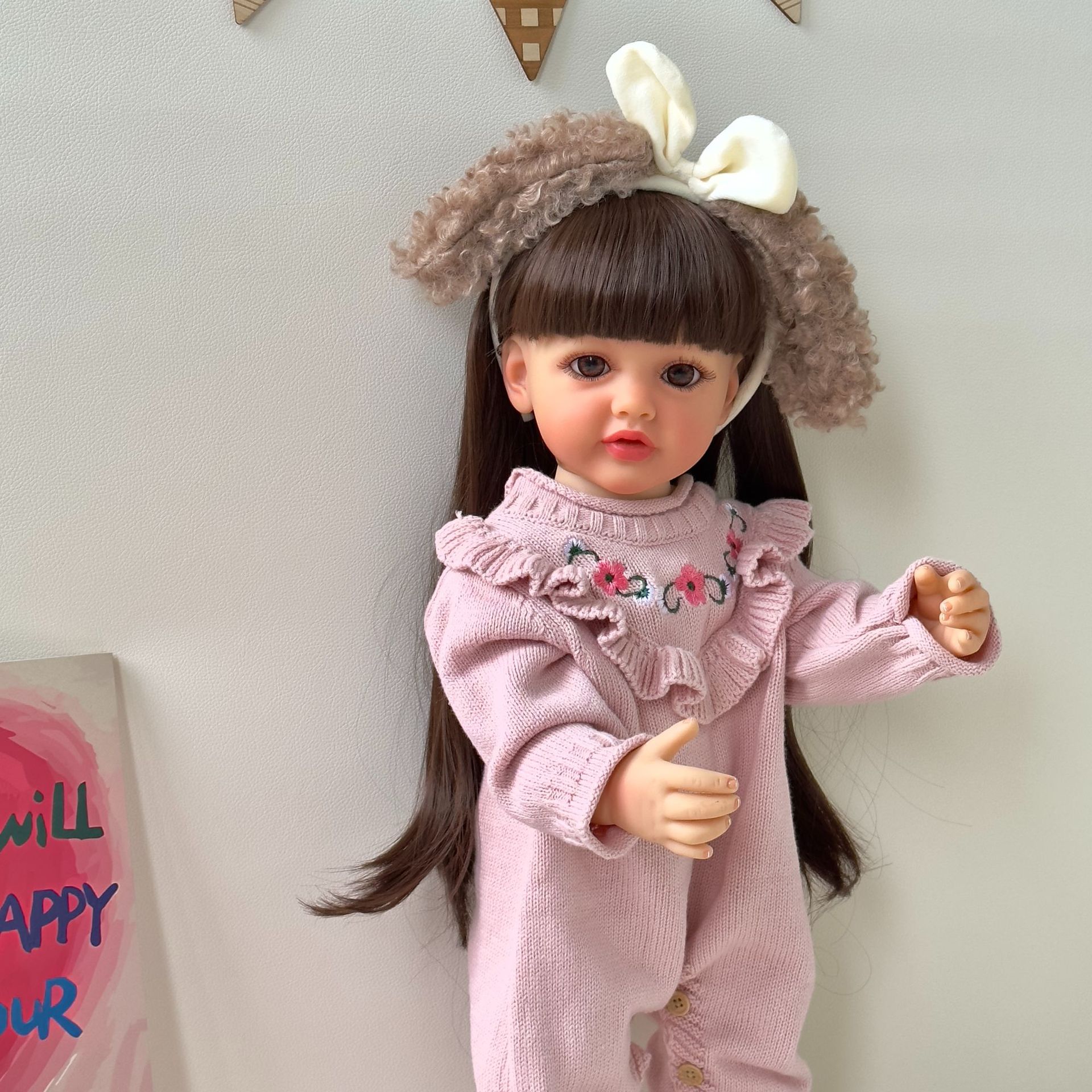 NPK genuino 55 cm de muñeca de simulación de pegamento Betty transfronteriza una agencia de cabello image 2