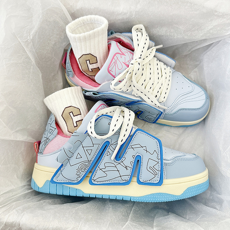 Niche skate shoes 2023 new original design wheat whirlwind hip-hop men and women couples casual all-match skateboard bread shoes_voghion.com