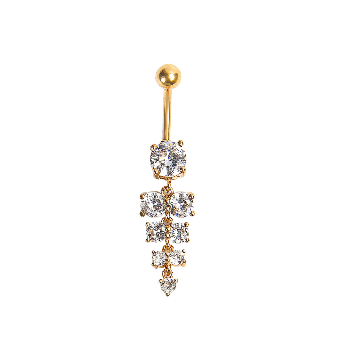 Exquisite Star-shaped Geometric Belly Button Ring For Women_voghion.com