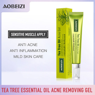 [Cross-Border Supply] Tea Tree Essential Oil Gel Relieves Acne, Red Bean Skin Care, Refreshing and Acne Removal Manufacturer Wholesale
