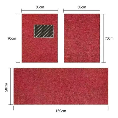 Universal car carpet mats are easy Ayaqaltılar (Kovriklər) - co-pilot-5070cm-flash-sale-discount-huiqi-blackish-red-flash-sale-discount