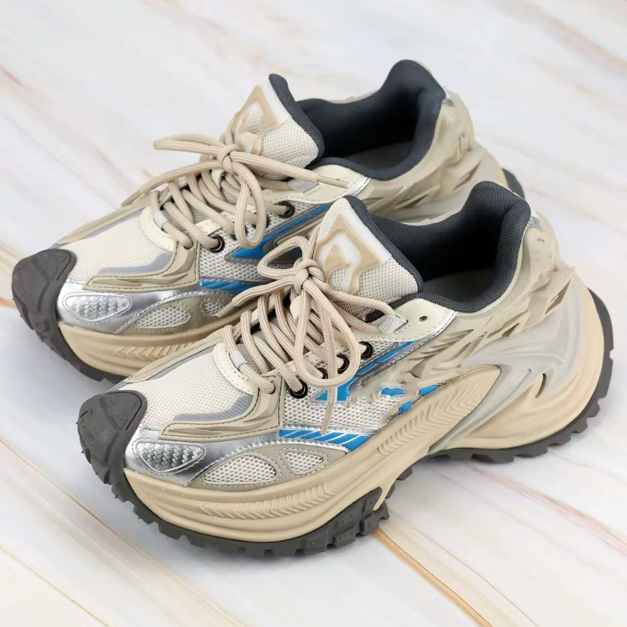 OR Rattlesnake Dad Shoes Women's Thick-Soled Height-Increasing Sweet and Cool Style Chinese Trend Mech Shoes Casual Versatile Commute Sports Trendy Shoes