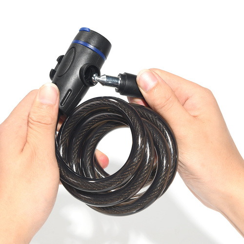 Mountain bike password ring lock Steel wire copper core lock with bracket Cycling equipment portable bicycle lock