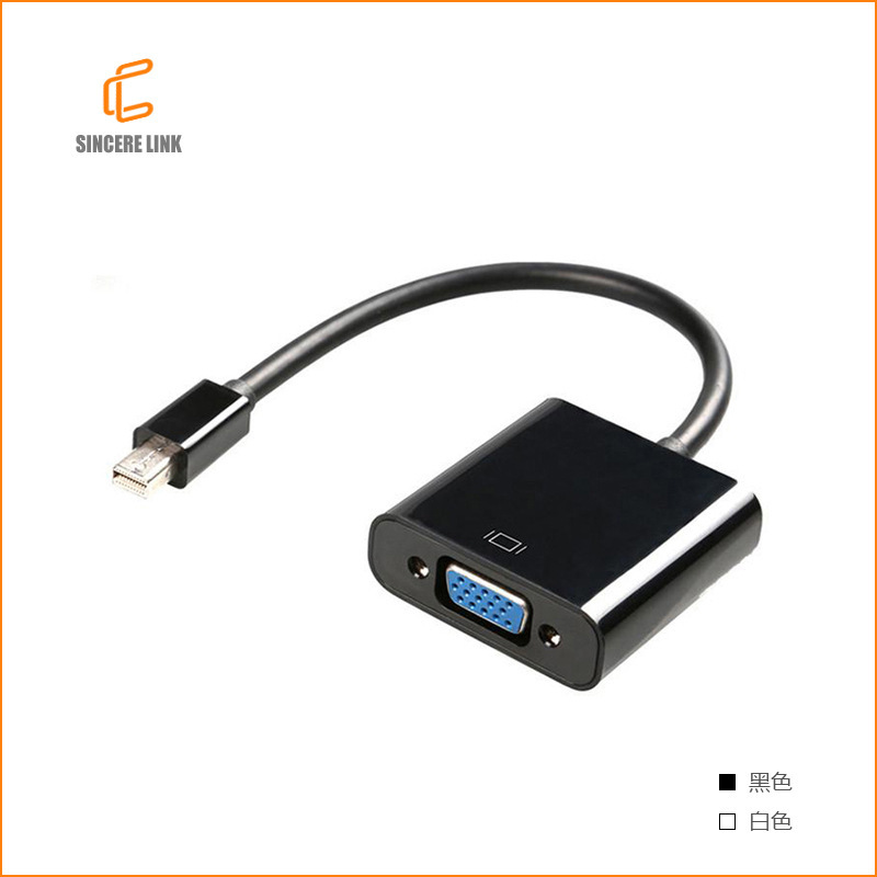 Cross-border mini dp to vga line public HD Converter minidp to vga adapter