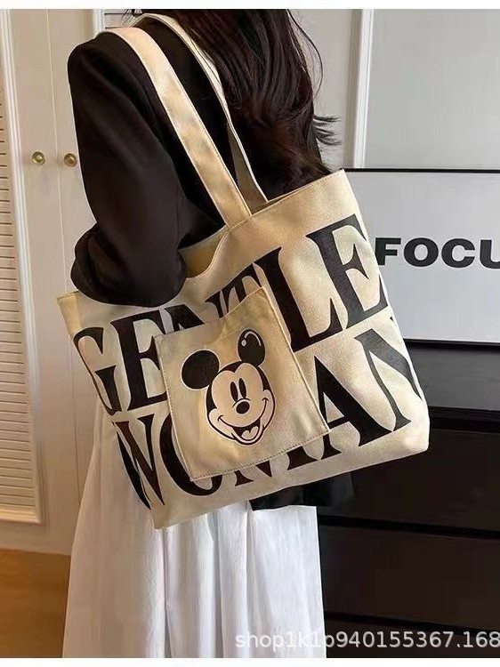 女性のためのカジュアルな大容量バッグ 2025 新しい通勤多用途キャンバスショルダーバッグ大学生クラスバッグトートバッグ|undefined