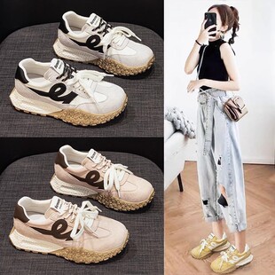 German training shoes women's 2025 spring and summer new thick-soled small white shoes increased board shoes all-match fashion casual sports women's shoes