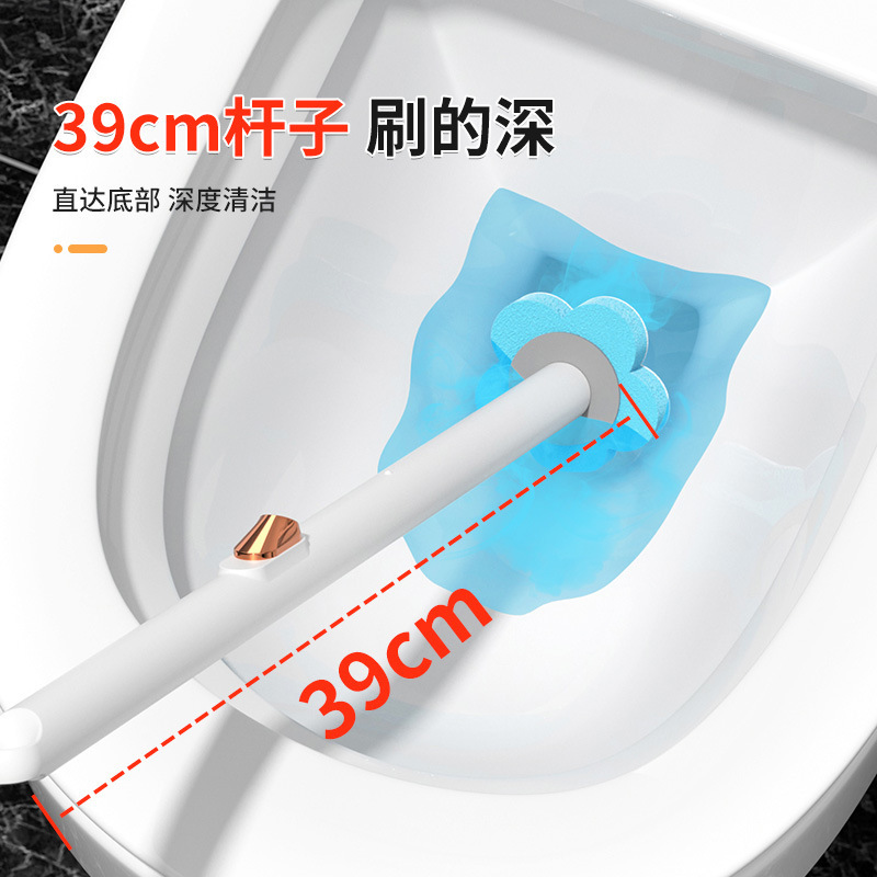 卸売り使い捨てトイレブラシ家庭用死角なしトイレブラシセットトイレ壁掛けトイレブラシ清潔|undefined