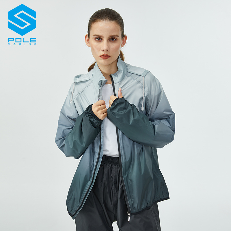 (2개) POLE 오토바이 라이딩 비옷 비 바지 세트 경량 스플릿 타입 남성과 여성의 오토바이 방수 세트 비바람 보호