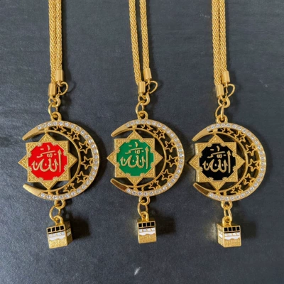 Popular overseas exotic style car accessories, alloy gold-plated, direct cross-border supply