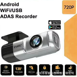 跨境汽车车载行车记录仪安卓免走线导航记录car隐形摄像头dashcam