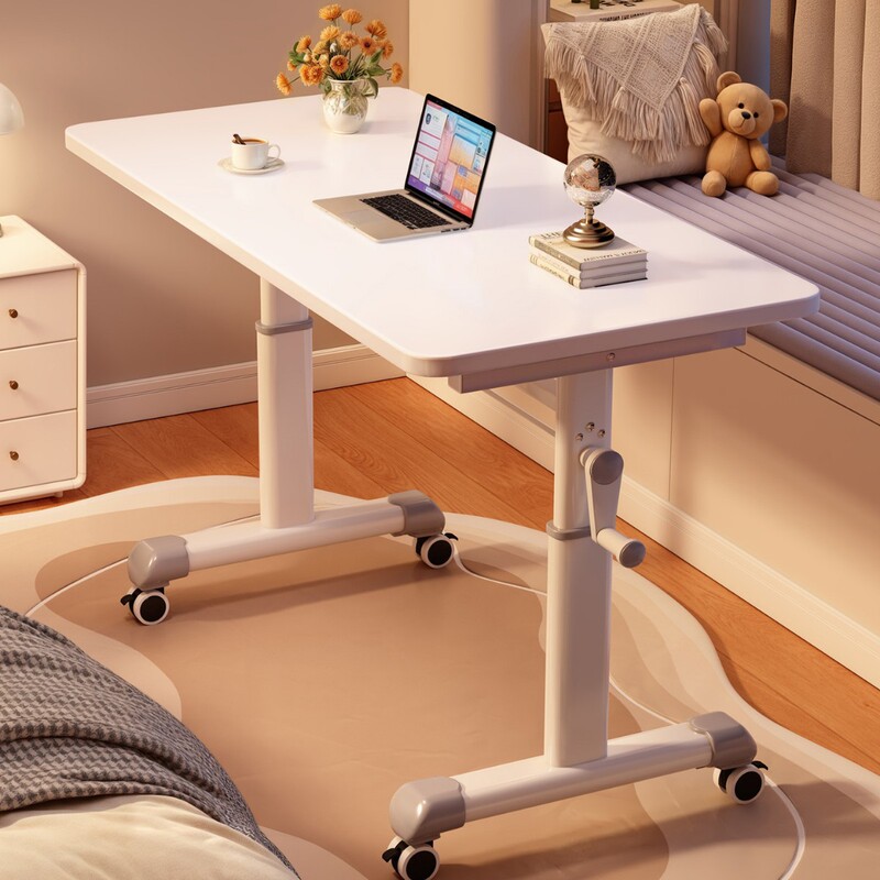 Computer Table Movable Hand-Operated Lifting Table Workbench Bedroom Home Bedside Table Student Small Desk Desk Computer Table Movable Hand-Operated Lifting Table Workbench Bedroom Home Bedside Table Student Small Desk Desk