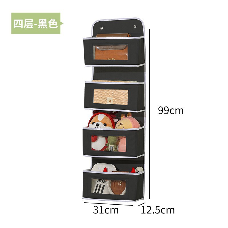 Nueva puerta transfronteriza de varias capas, bolsa para colgar en la parte trasera del dormitorio, bolsa de acabado de juguetes, ropa interior para colgar en la pared, almacenamiento en capas