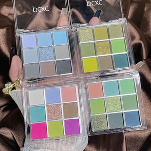 Jiugongge Eyeshadow Palette 2025 New Smoky Pink Pearlescent Glitter Low Saturation Mint Green Clear Diamond Eyeshadow