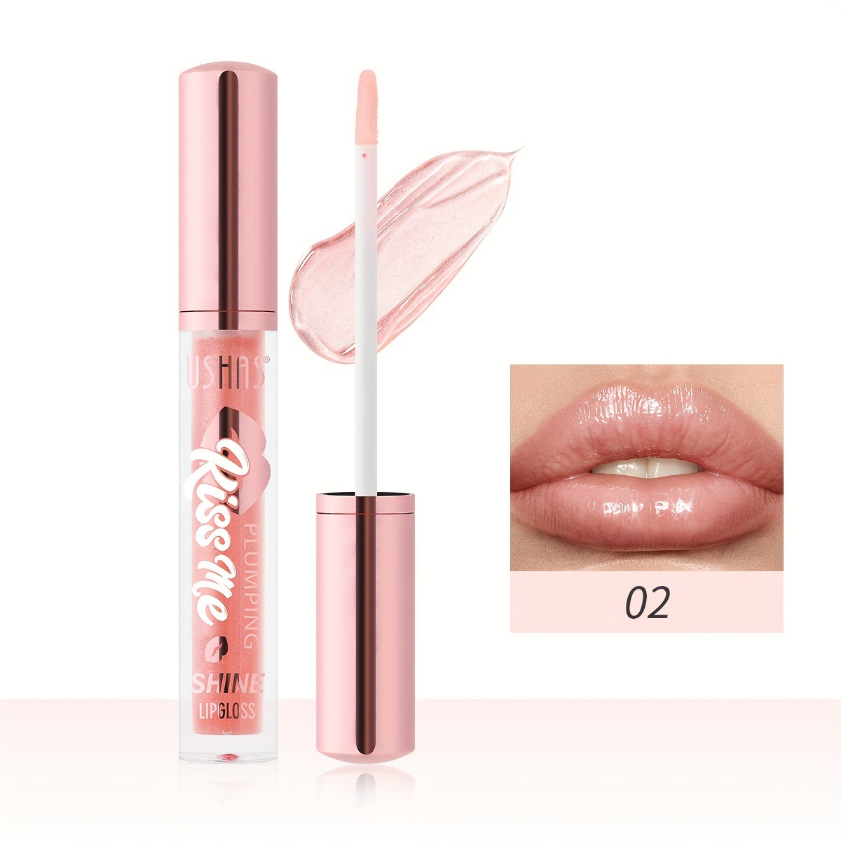 USHAS Comercio exterior europeo y americano Glaseado de labios hidratante transfronterizo Brillo de labios Hidratante Aceite de labios Nuevos productos Ilumina LG2589
