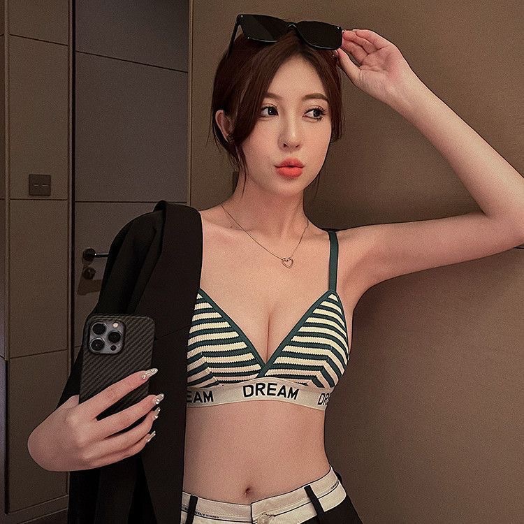 녹색과 흰색 줄무늬 [단품] 고품질
