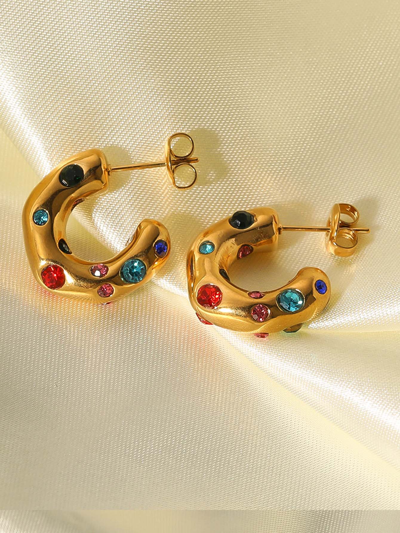 Designer Style Personalized Style Earrings Pleated Rib Twisted Thread Earrings Earrings_voghion.com