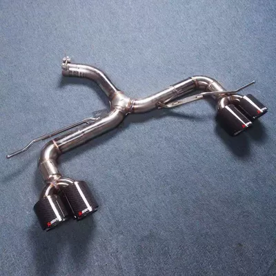 Quad Outlet Middle Outlet Accessories, Exhaust pipe - swallowtail-four-out-carbon-fiber-tail-throat