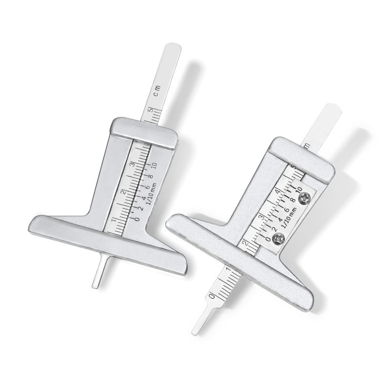 0-50mm不锈钢轮胎深度规 深度尺5厘米 胎纹尺0-5cm轮胎花纹深度尺